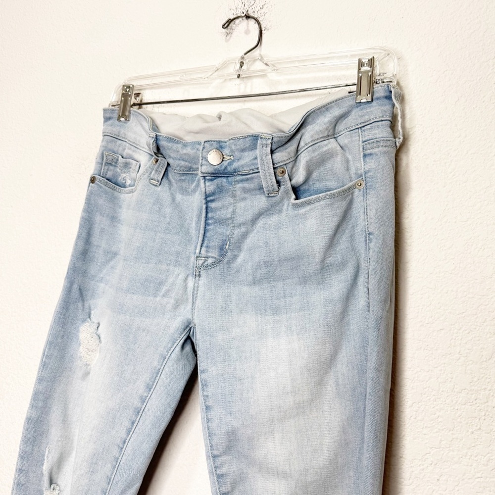 Blanqi Pregnancy Support Skinny Jeans Light Destroy Wash Distressed 6 - Picture 4 of 12